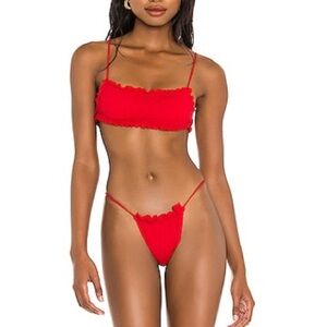 Red Scrunch Bikini